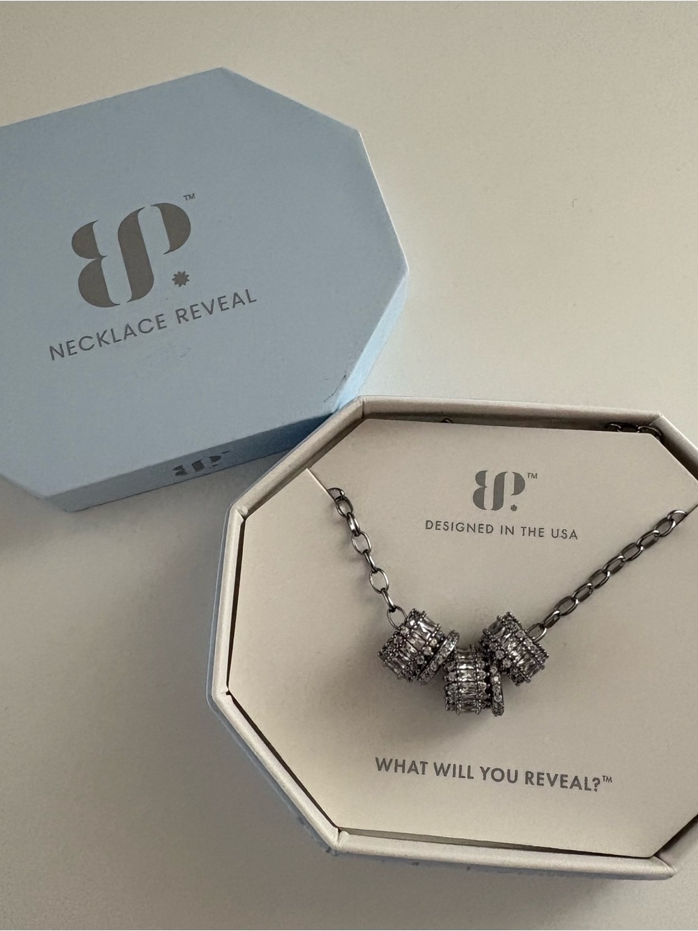 Bomb Party Her Beautiful Soul Necklace NK93981 Diamond CZ Hematite Plating